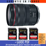 Canon RF 24-105 mm f/4L IS USM + 3 SanDisk 32GB Extreme PRO UHS-II 300 MB/s + Guide PDF '20 TECHNIQUES POUR RÉUSSIR VOS PHOTOS