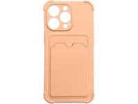 Hurtel Card Armor Case Fodral För Iphone Xs Max Kort Plånbok Silikon Pansar Fodral Air Bag Rosa