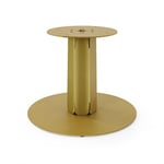 Pied central DECO-GEM pour table basse en acier finition époxy doré à visser, H.39 cm