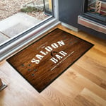 Cowboy Saloon Bar Door mat wood effect whiskey Bar indoor mat  60 x 40 cm 