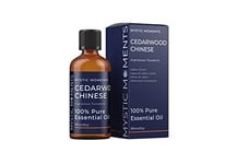 Mystic Moments | Cedarwood Chinese Essential Oil 100ml - Pure & Natural Oil for Diffusers, Aromatherapy & Massage Blends Vegan GMO Free