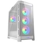 Boitier PC Gaming - Cougar Gaming - DUOFACE PRO RGB WHITE - Comprend 4 ventilateurs ARGB de 120 mm