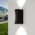 Licht-erlebnisse - Lampe murale extérieure led IP54 Noir Maison Terrasse 3000 k Aluminium Moderne Lampe murale - noir