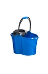 Maya Seau Ergo Pro | Forme Ovale | Capacité de 15 litres | Égouttoir Inclus | Poignée en Caoutchouc | Couleur Rouge, Jaune, Vert ou Bleu | Réf 09115 (Bleu)