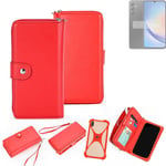 Wallet Mobile phone cover Samsung Galaxy A34 5G Phone protective Case red