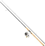 Abu Garcia Combo MAX STX Prêt à Pêcher, Composé d'une Canne à Pêche en Carbone et d'un Moulinet Rempli avec de la Tresse Spiderwire Stealth Smooth 8 Brins