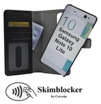 Skimblocker Magnet Fodral Samsung Galaxy Note 10 Lite (N770F) (Svart)