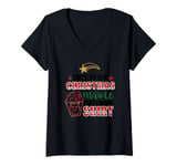 Womens This Is My Christmas Movie Watching Shirt V-Neck T-Shirt