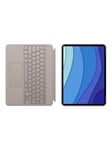 Logitech Combo Touch - keyboard and folio case - with trackpad - QWERTY - Italian - sand - Tastatur & Foliosett - Italiensk - Grå