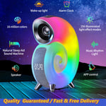 2023 Conch Music Lamp RGB Bluetooth Speaker Rhythm Light Alarm Clock APP Control