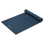 Gaiam Yoga Mat Premium Solid Color Reversible Non Slip Exercise & Fitness Mat for All Types of Yoga, Pilates & Floor Workouts, Marine, 5mm