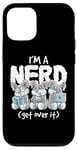 Coque pour iPhone 12/12 Pro Bunny I'm A Nerd Get Over It Nerdy Geek Rabbit Reading Gamer