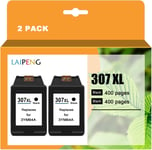 307XL 307 XL Cartouche d'encre 3YM64AE Remanufacturée pour HP 305XL 305 XL Envy 6010 6020 6030 Pro 6420 6430 Series Imprimante Capacité Supplémentaire 2 Noir Multipack