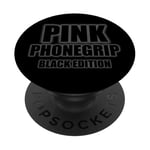 Funny Pink Phone Grip Black Edition pour homme, femme, fille PopSockets PopGrip Adhésif