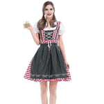 Kvinnor Traditionell Oktoberfest-dräkt tysk öl Wench Dirndl-klänning med förkläde Kostym Festklänning Xs-6xl Plus Size XXXL