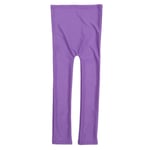 (Purple)Heatless Curling Rod Headband Leggings Shape Elastic Reduce Split