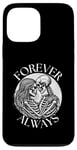 iPhone 13 Pro Max forever always - skeleton couple eternal lover Twin Flame Case