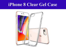 For New Apple iPhone 8 Transparent Crystal Clear Slim Case Gel TPU Back Cover