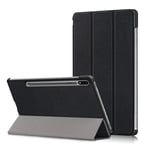 Tri-fold etui til Samsung Galaxy Tab S7/S8 - Sort