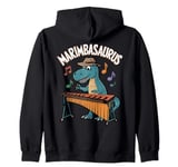 Marimbasaurus Dinosaur Musician Vibraphonist Trex Marimba Zip Hoodie