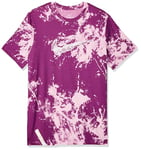 NIKE DZ2729-653 M NK DF Tee Run DIVISN AOP T-Shirt Homme Pink Bloom Taille L