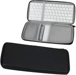 ?tui De Transport Rigide Pour Apple Magic Keyboard Mla22Ll/A + Trackpad 2 Mj2R2Ll/A + Souris Bluetooth (Pu, Noir)