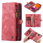 CaseMe Vintage 2-in-1 (iPhone 11) - Punainen