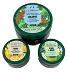 The Body Shop Wild Pine Sugar Body Scrub 250ml Mango & Pears 50ml Discontinued