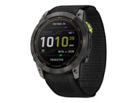 Garmin Enduro 2 - Ja Sportsur Med Stropp - Ultrafit Nylon Weave - Svart - Håndleddstørrelse: 110-220 Mm - Display 1.4" - 32 Gb - Bluetooth, Ant+, Wi-Fi - 70 G