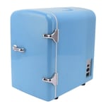 (Blue) 4L Mini Fridge 36W DC12V Portable Cooler And Warmer With AC DC