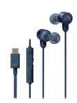 JVC HA-FR29UC-A Casque filaire USB de type C léger et confortable, audio haute résolution, microphone et contrôle du volume, certifié IPX2, convertisseur D/A minimise le bruit et la dégradation du son