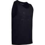 Under Armour Mens Sportstyle Logo Tank Vest - Black - L