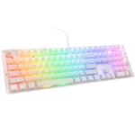 Ducky One 3 Aura White Gaming Tastatur, Rgb Led - Mx-silent-red (us)