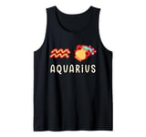 Aquarius Zodiac Sign Cute Astrology Tank Top