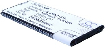 Kompatibelt med Samsung SM-N910F, 3.85V, 3000 mAh