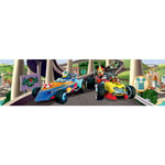 Ag Art - Frise auto-adhésive Mickey Mouse Mickey et Donald fond la course de Disney 14CM x 5M