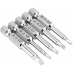 Aougo - 5PCS Embouts de Tournevis Magnétique à Tête Triangulaire Set S2 Acier 1,8mm, 2mm, 2,3mm, 2,7mm, 3mm, Tige 6.35mm Hexagonale, Longueur de 50mm