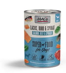 Mac's Mac's Super Food for Dogs Laks  Storfe og Spinat Våtfôr 6x800g