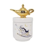 Half Moon Bay - Disney Aladdin Collectors Box - Genie Lamp - Trinket Box With Lid Gifts Home,White,14 cm