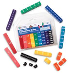 Learning Resources Kit d'Équivalence de Cubes Fraction Tower, jeu fraction, maternelle ressources, montessori mathematiques, apprendre a compter, montessori jeux enfant 5 ans, 20,6 x 18,3 x 5,4 cm