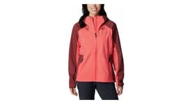 Veste impermeable femme columbia mazama trail rose