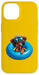 Coque pour iPhone 14 P.D.Moreno Flotteur gonflable pour piscine Motif teckel