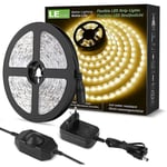 12v,10m Dimmable Led Strip,warm White 3000k 600 Leds,with Dimmer - Crea