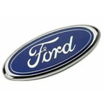 Ford-märke Oval Blå/krom 145x 60mm Fram/bak Emblem