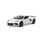 Maisto 1:24 Assembly Line 2020 Chevrolet Corvette Stingray Coupe, Blanc