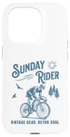 Coque pour iPhone 15 Pro Vélo rétro pour cycliste Sunday Ride Club Racing