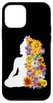 Coque pour iPhone 12 mini Bouddha Avec Fleurs Tantra Meditation Yoga Yogi Cadeau Zen