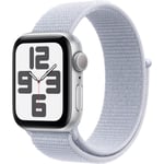 Apple Watch SE 40mm Silver Aluminium Case GPS Sport Loop (Blue Cloud) [2024]