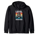 Level 16 Unlocked 16 Year Old Gamers 16th Birthday Gaming Zip Hoodie