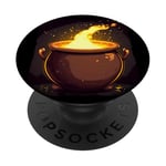 Funny Cauldron for Witches and Cooks PopSockets Adhesive PopGrip